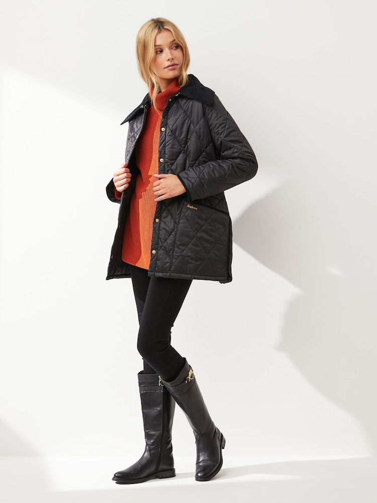 Barbour® Black ReEngineered Whitfield Diamond Quilted Jacket - Image 6 of 6