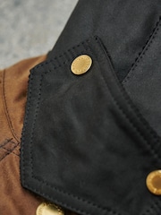Barbour® Khaki Green Reengineered Gunnerside Waxed Jacket - Image 15 of 23