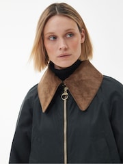 Barbour® Khaki Green Reengineered Gunnerside Waxed Jacket - Image 21 of 23
