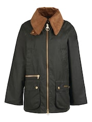 Barbour® Khaki Green Reengineered Gunnerside Waxed Jacket - Image 22 of 23