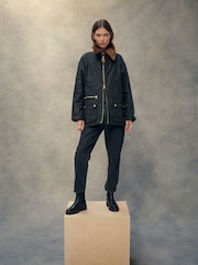 Barbour® Khaki Green Reengineered Gunnerside Waxed Jacket - Image 5 of 23