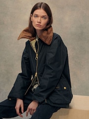 Barbour® Khaki Green Reengineered Gunnerside Waxed Jacket - Image 7 of 23