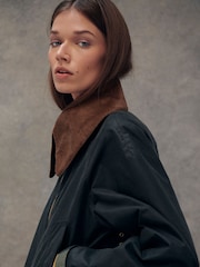 Barbour® Khaki Green Reengineered Gunnerside Waxed Jacket - Image 8 of 23