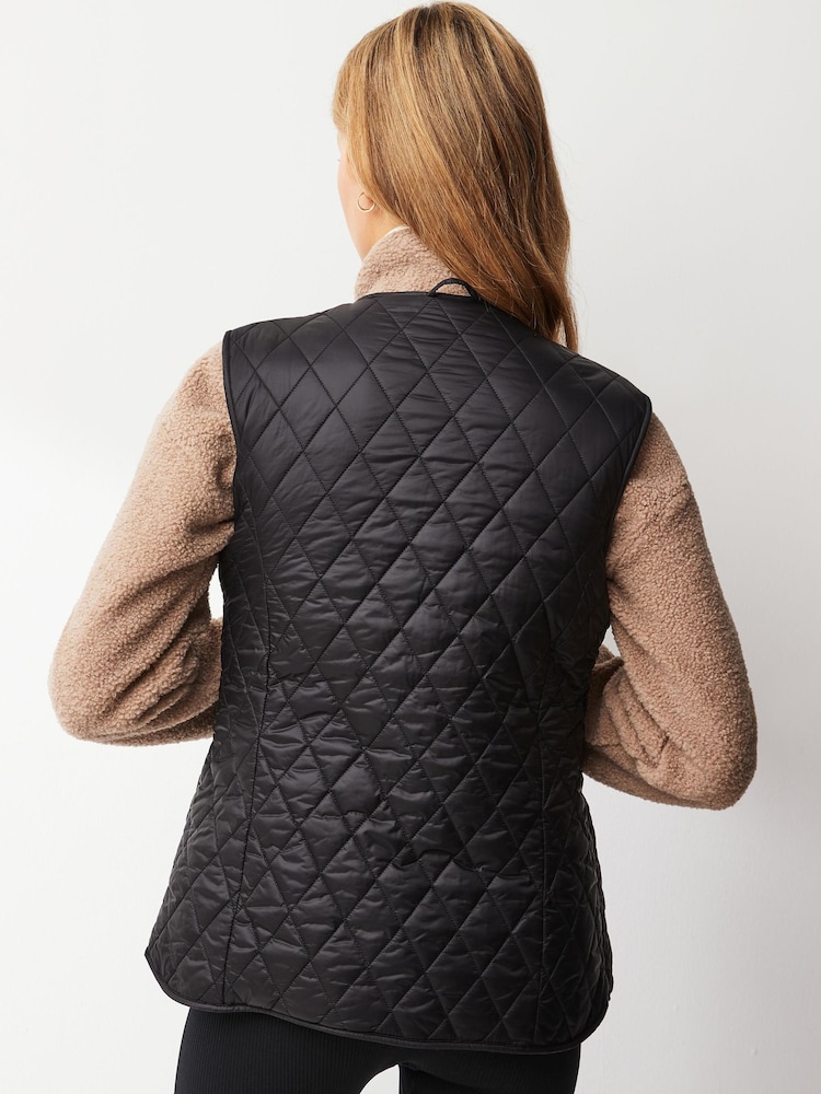 Barbour® Black ReEngineered Markenfield Liner Gilet - Image 2 of 6