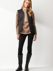 Barbour® Black ReEngineered Markenfield Liner Gilet - Image 3 of 6