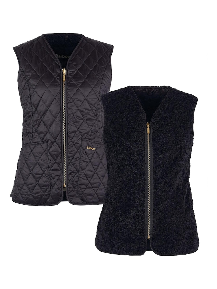 Barbour® Black ReEngineered Markenfield Liner Gilet - Image 6 of 6 Barbour® Black ReEngineered Markenfield Liner Gilet - Image 6 of 6