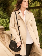Barbour® Beige Greta Showerproof Trench Coat - Image 1 of 8