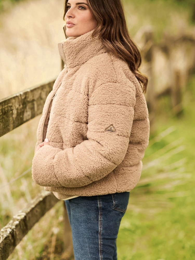 Barbour® Beige Lichen Teddy Borg Quilted Jacket - Image 1 of 6 Barbour® Beige Lichen Teddy Borg Quilted Jacket - Image 1 of 6