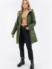 Barbour® Khaki Green Bowless Waterproof Jacket - Image 3 of 5