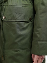 Barbour® Khaki Green Bowless Waterproof Jacket - Image 4 of 5