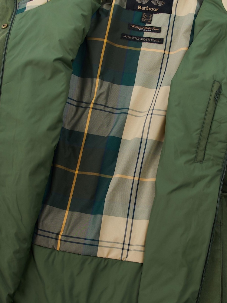 Barbour® Khaki Green Bowless Waterproof Jacket - Image 5 of 5