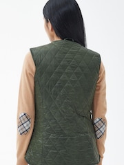 Barbour® Khaki Green ReEngineered Markenfield Liner Gilet - Image 2 of 5
