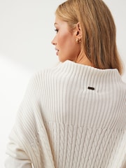 Barbour® White Stitch Guernsey Cape Jumper - Image 5 of 8