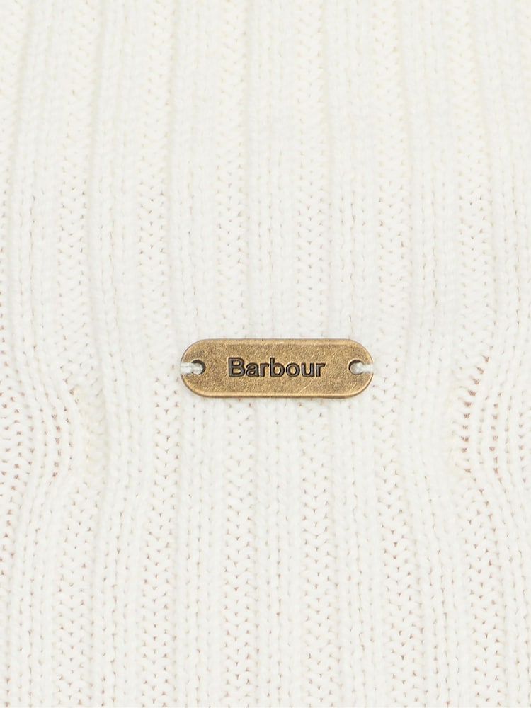 Barbour® White Stitch Guernsey Cape Jumper - Image 8 of 8
