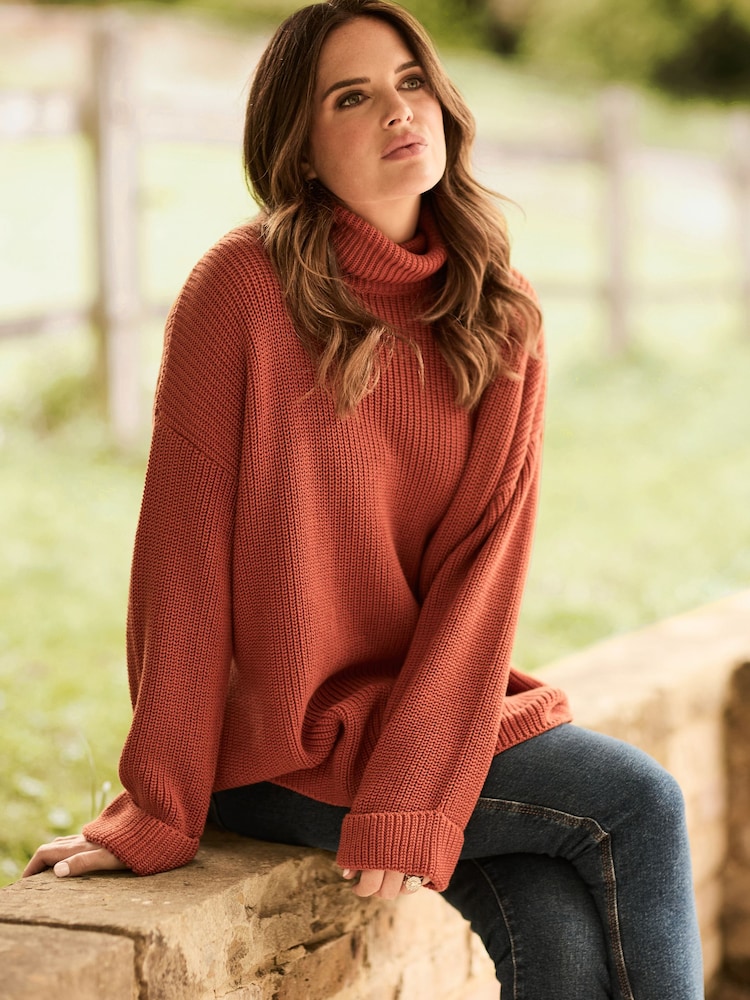 Barbour® Orange Stitch Cape Jumper - Image 1 of 17 Barbour® Orange Stitch Cape Jumper - Image 1 of 17