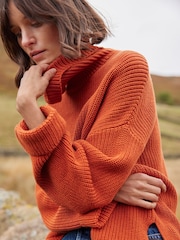Barbour® Orange Stitch Cape Jumper - Image 8 of 17