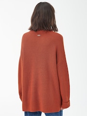 Barbour® Orange Stitch Cape Jumper - Image 10 of 17