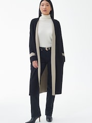 Barbour® Black Black Coretta Longline Cardigan - Image 3 of 7