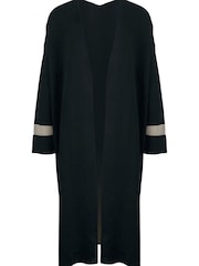 Barbour® Black Black Coretta Longline Cardigan - Image 6 of 7