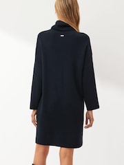 Barbour® Navy Stitch Knitted Dress - Image 4 of 9