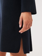 Barbour® Navy Stitch Knitted Dress - Image 6 of 9