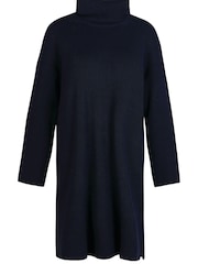 Barbour® Navy Stitch Knitted Dress - Image 7 of 9