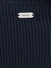 Barbour® Navy Stitch Knitted Dress - Image 8 of 9