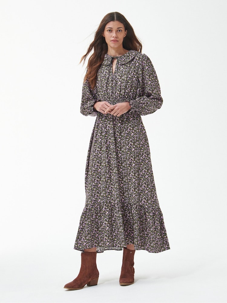 Barbour® Pink Lichen Maxi Dress - Image 1 of 8 Barbour® Pink Lichen Maxi Dress - Image 1 of 8