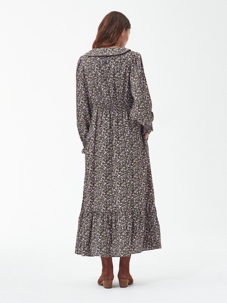 Barbour® Pink Lichen Maxi Dress - Image 2 of 8 Barbour® Pink Lichen Maxi Dress - Image 2 of 8