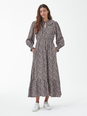 Barbour® Pink Lichen Maxi Dress - Image 3 of 8