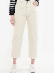 Barbour® Cream Westbury Barrel Leg Jeans - Image 1 of 1