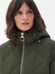 Barbour® Olive Green Mosswood Quilted Jacket - Image 5 of 9