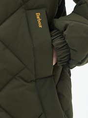 Barbour® Olive Green Mosswood Quilted Jacket - Image 8 of 9