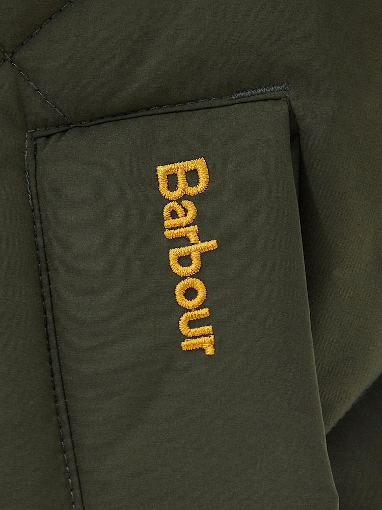 Barbour® Olive Green Mosswood Quilted Jacket - Image 9 of 9