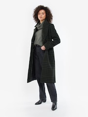 Barbour® Khaki Green Byron Wool Coat - Image 3 of 8