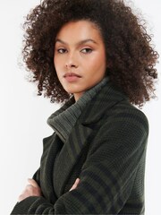 Barbour® Khaki Green Byron Wool Coat - Image 4 of 8