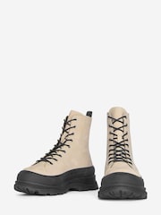 Barbour® International Napier Platform Lace-Up White Boots - Image 4 of 5