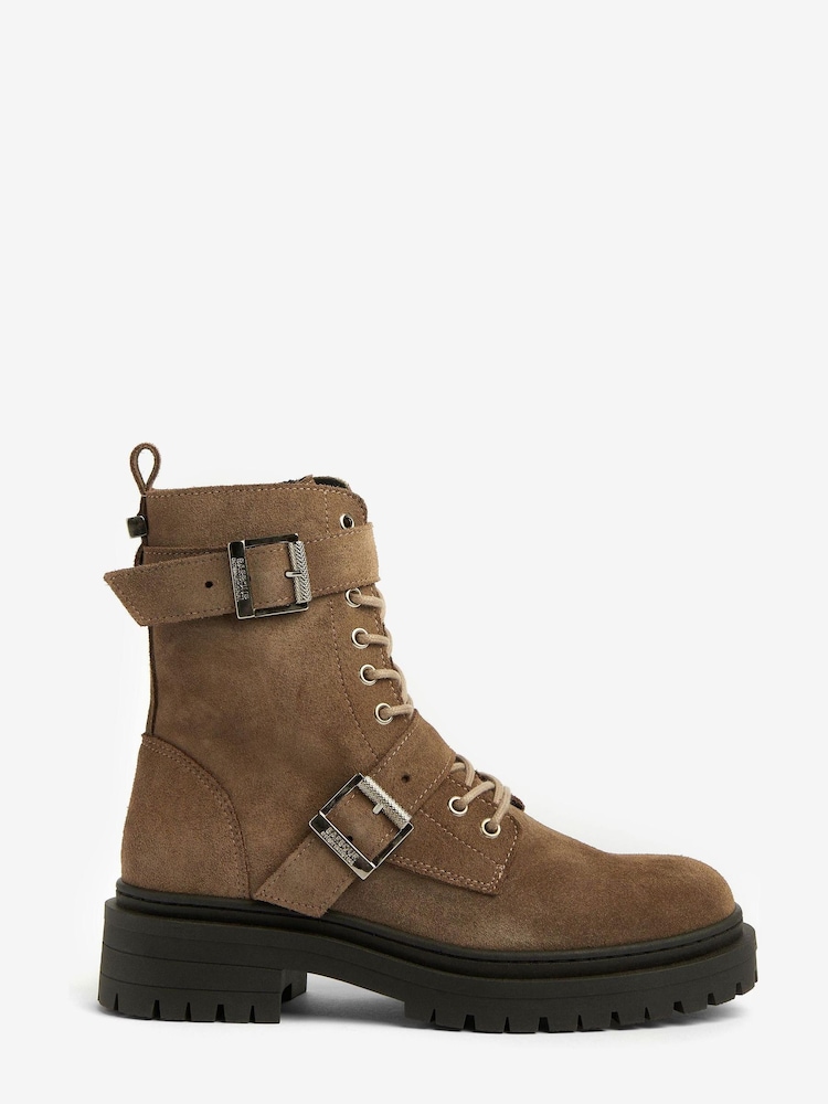 Barbour® International Redgrave Lace-Up Biker Boots - Image 1 of 5