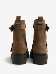 Barbour® International Redgrave Lace-Up Biker Boots - Image 3 of 5