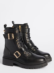 Barbour® International Redgrave Lace-Up Biker Boots - Image 2 of 9