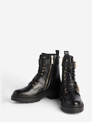Barbour® International Redgrave Lace-Up Biker Boots - Image 3 of 9