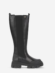 Barbour® International Parson Knee High Platform Black Boots - Image 1 of 5