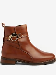 Barbour® Brown Warwick Strap Detail Ankle Boots - Image 1 of 6