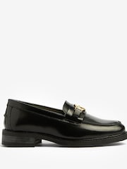 Barbour® Black Barbury Buckle Detail Loafers - Image 1 of 10
