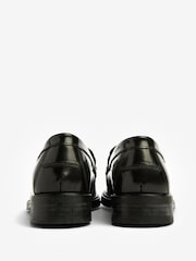 Barbour® Black Barbury Buckle Detail Loafers - Image 4 of 10