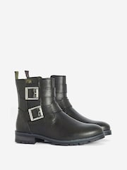 Barbour® Black Marina Double Buckle Ankle Boots - Image 2 of 3