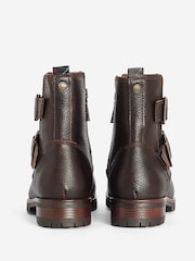 Barbour® Dark Brown Marina Double Buckle Ankle Boots - Image 4 of 8