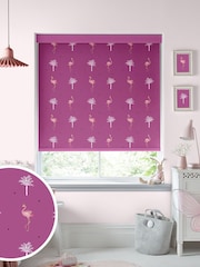 Sara Miller Pink Flamingo Made to Measue Roller Blinds - Image 1 of 5