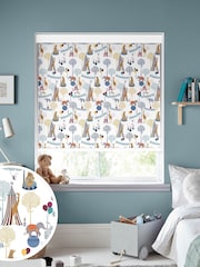 Sara Miller White Circus Made to Measure Roller Blinds - Image 1 of 6