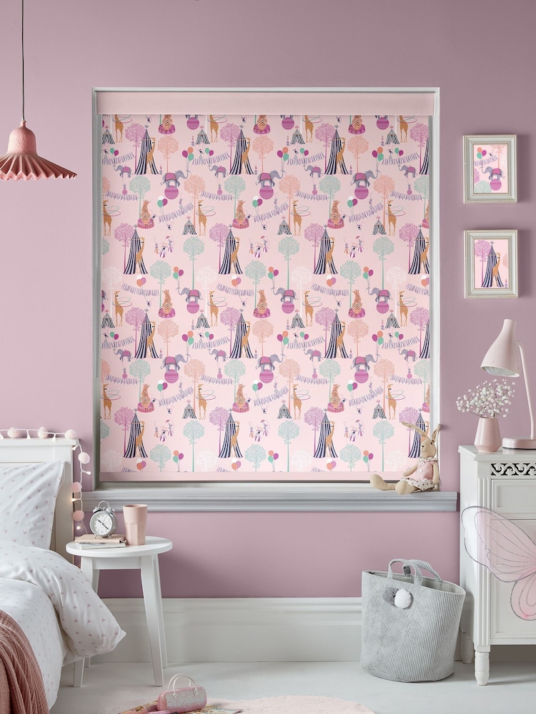 Sara Miller Pink Circus Made to Measure Roller Blinds - Image 2 of 6